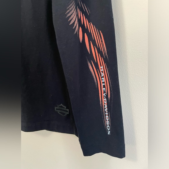 HARLEY-DAVIDSON WOMEN’S SMALL MESH STRIPE JERSEY TEE H-D MOTO COLLECTION - Picture 5 of 6